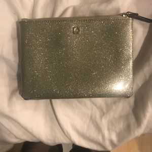 🍭final price🍭 Kate Spade silver glittery pouch